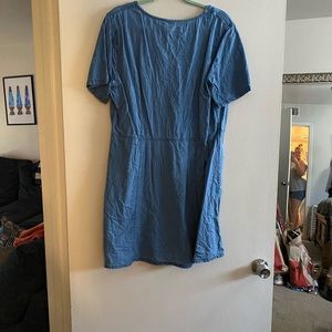 Chambray Plus Size Dress